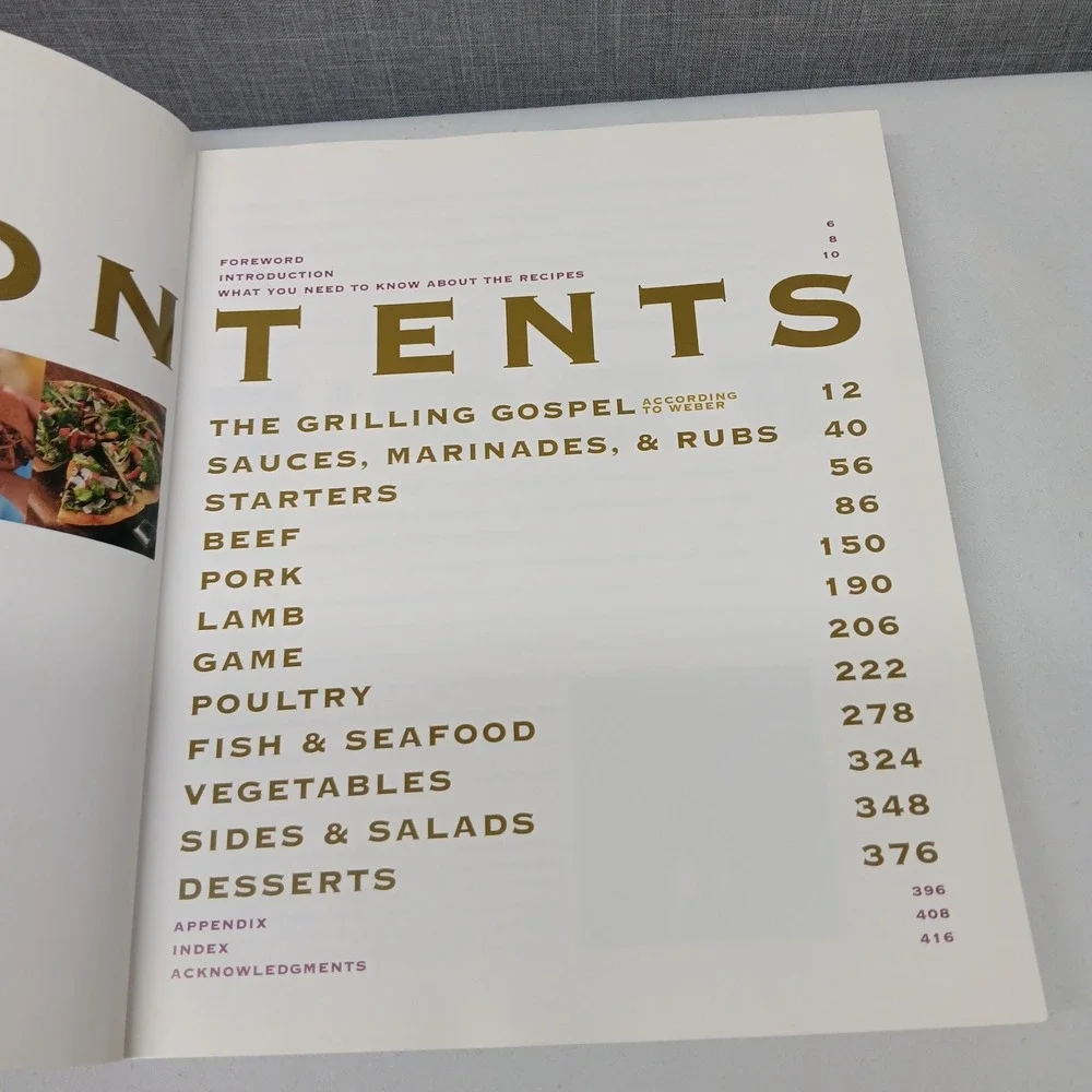 Weber‎ Big Book of Grilling Cookbook 350+ BBQ Recipes Burgers Steak Fish Chicken